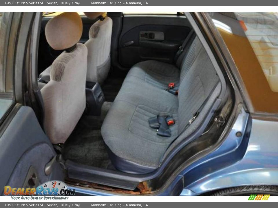 1993 Saturn S Series SL1 Sedan Blue / Gray Photo #9