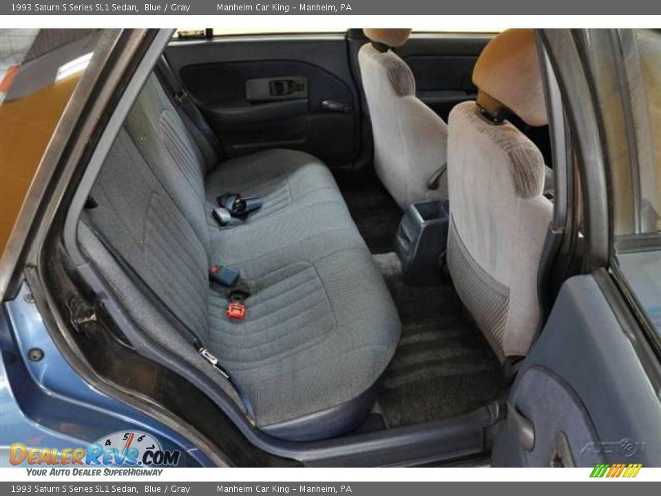 1993 Saturn S Series SL1 Sedan Blue / Gray Photo #14