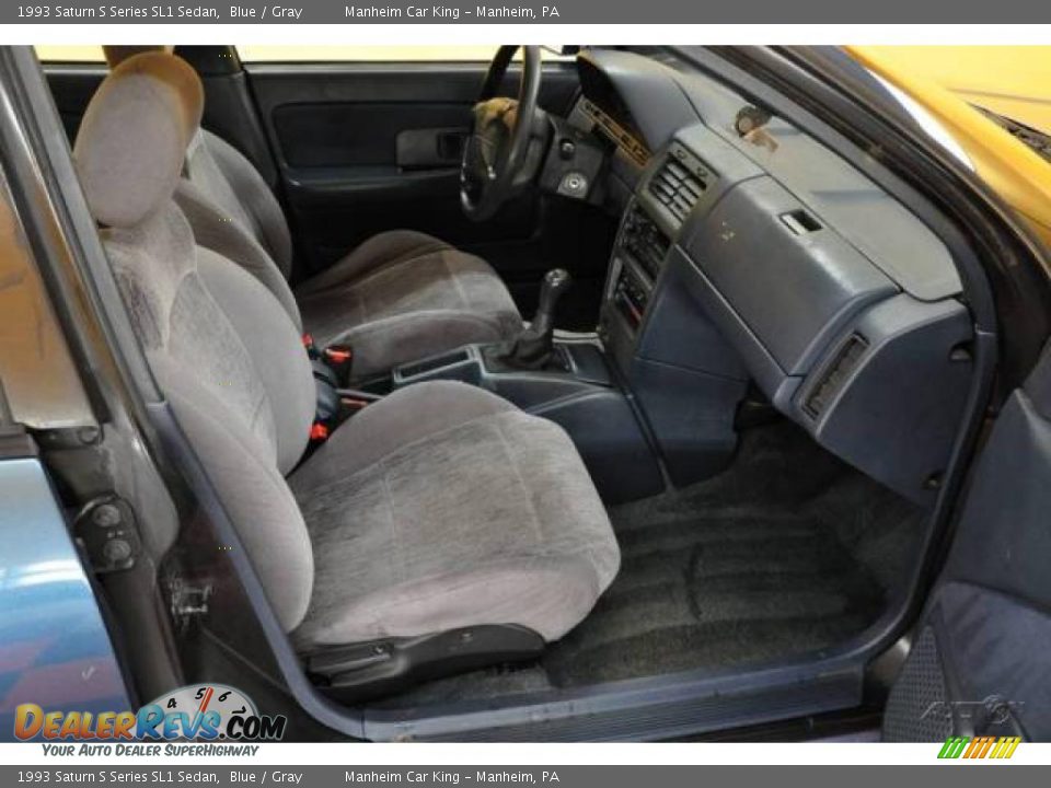 1993 Saturn S Series SL1 Sedan Blue / Gray Photo #15