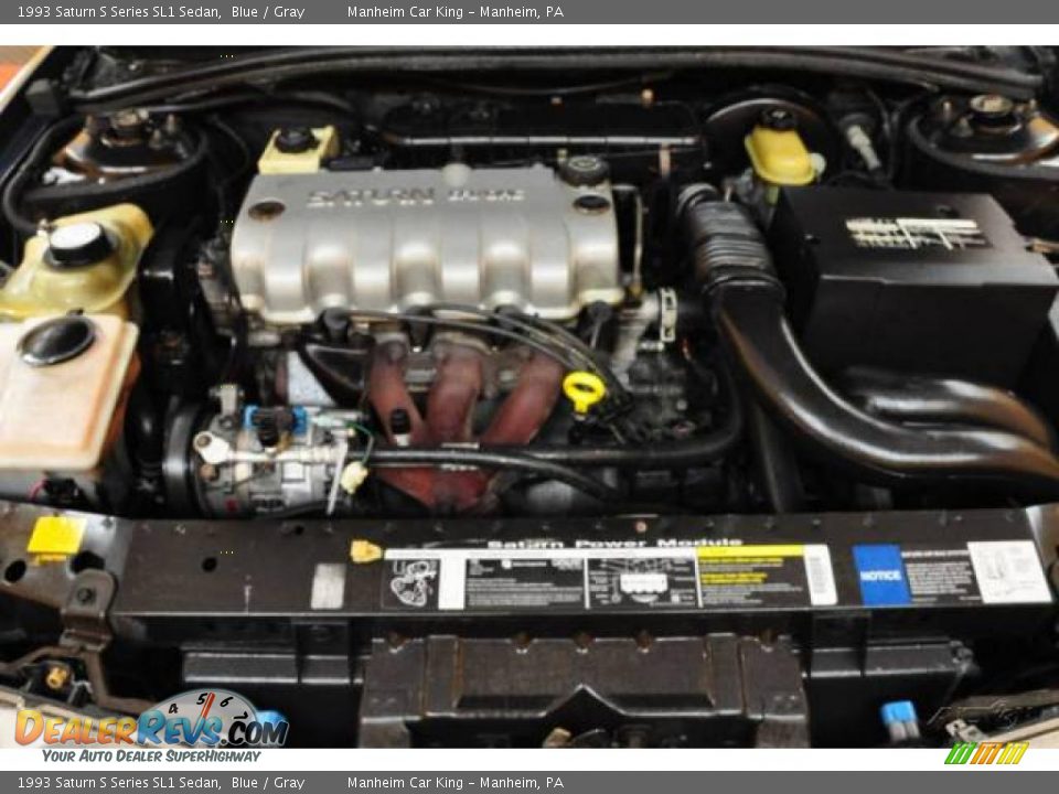 1993 Saturn S Series SL1 Sedan Blue / Gray Photo #17