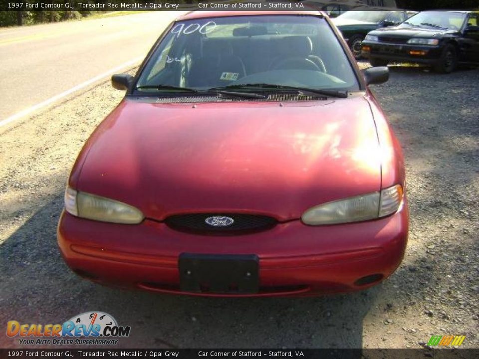 1997 Ford Contour GL Toreador Red Metallic / Opal Grey Photo #1