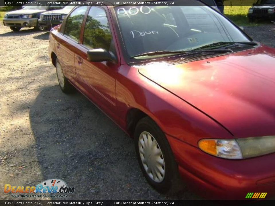 1997 Ford Contour GL Toreador Red Metallic / Opal Grey Photo #4