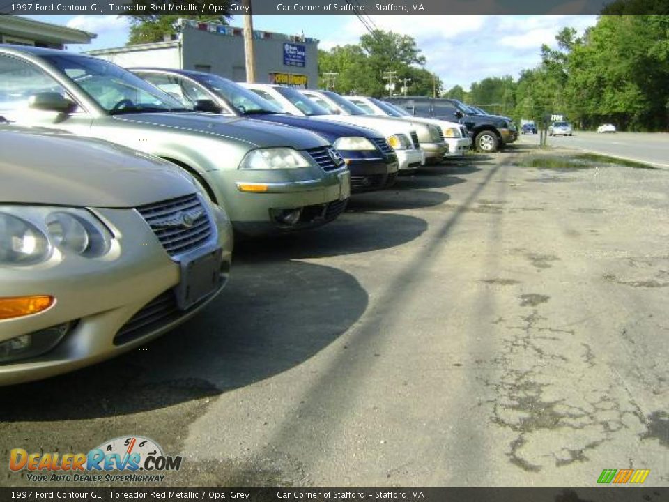 1997 Ford Contour GL Toreador Red Metallic / Opal Grey Photo #7