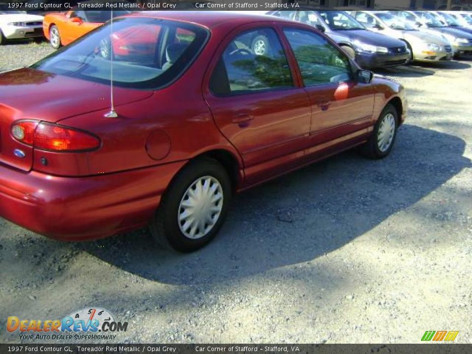 1997 Ford Contour GL Toreador Red Metallic / Opal Grey Photo #11
