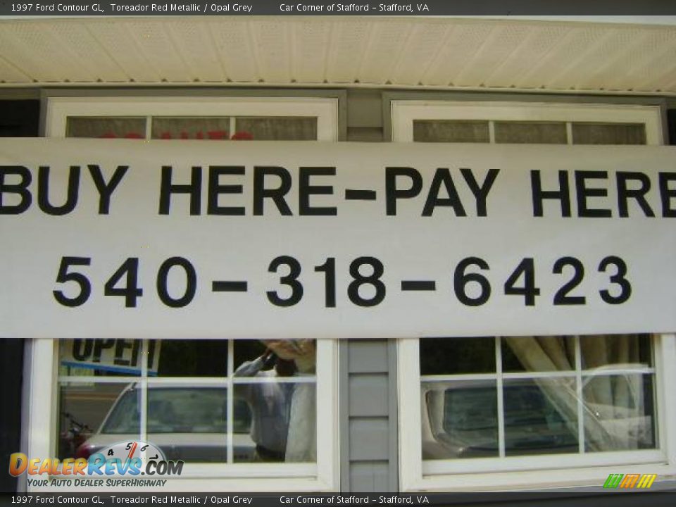 1997 Ford Contour GL Toreador Red Metallic / Opal Grey Photo #12