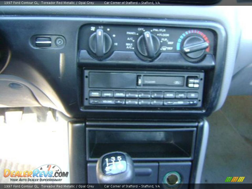 1997 Ford Contour GL Toreador Red Metallic / Opal Grey Photo #15
