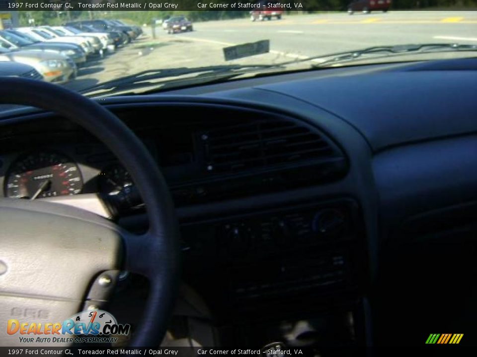 1997 Ford Contour GL Toreador Red Metallic / Opal Grey Photo #16