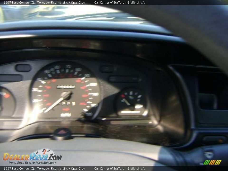 1997 Ford Contour GL Toreador Red Metallic / Opal Grey Photo #21