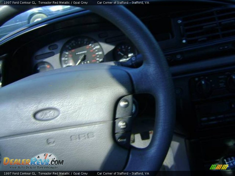 1997 Ford Contour GL Toreador Red Metallic / Opal Grey Photo #22