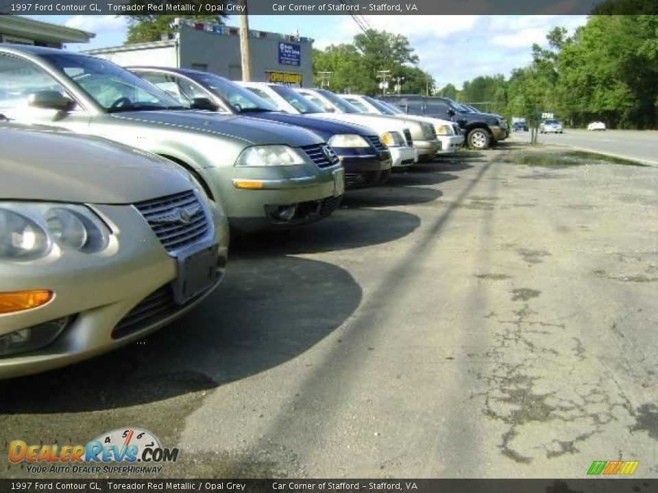 1997 Ford Contour GL Toreador Red Metallic / Opal Grey Photo #25