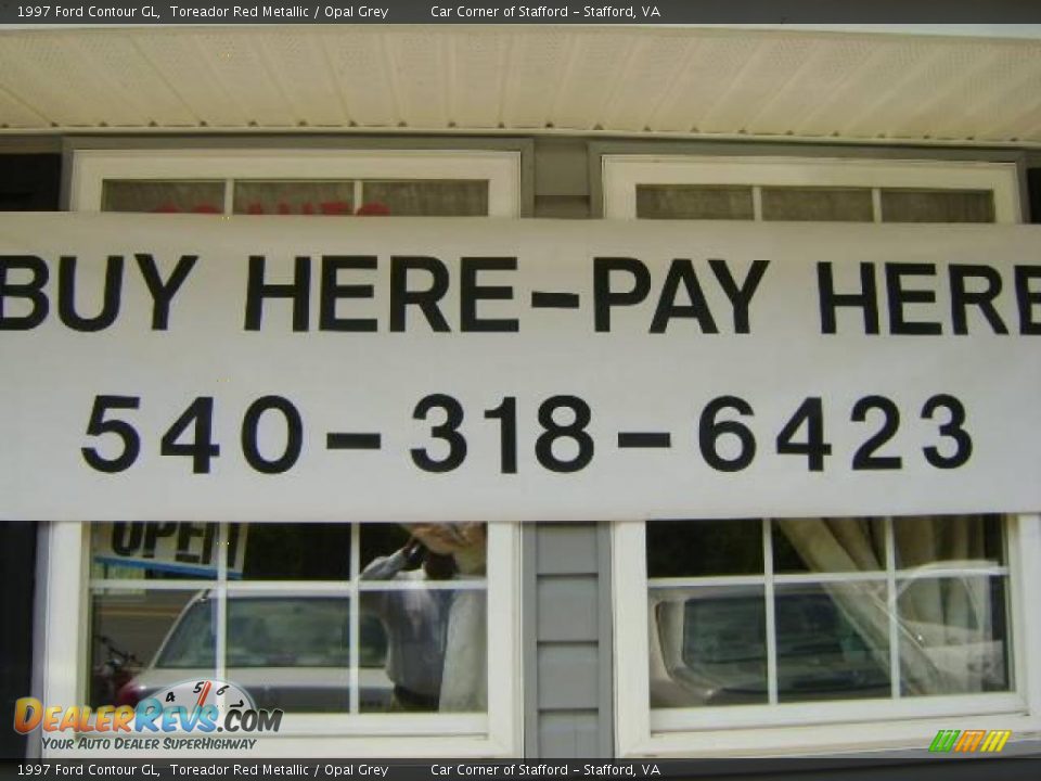 1997 Ford Contour GL Toreador Red Metallic / Opal Grey Photo #27