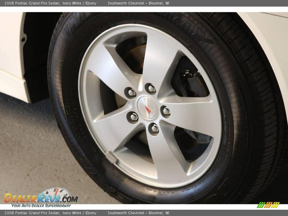 2008 Pontiac Grand Prix Sedan Ivory White / Ebony Photo #9