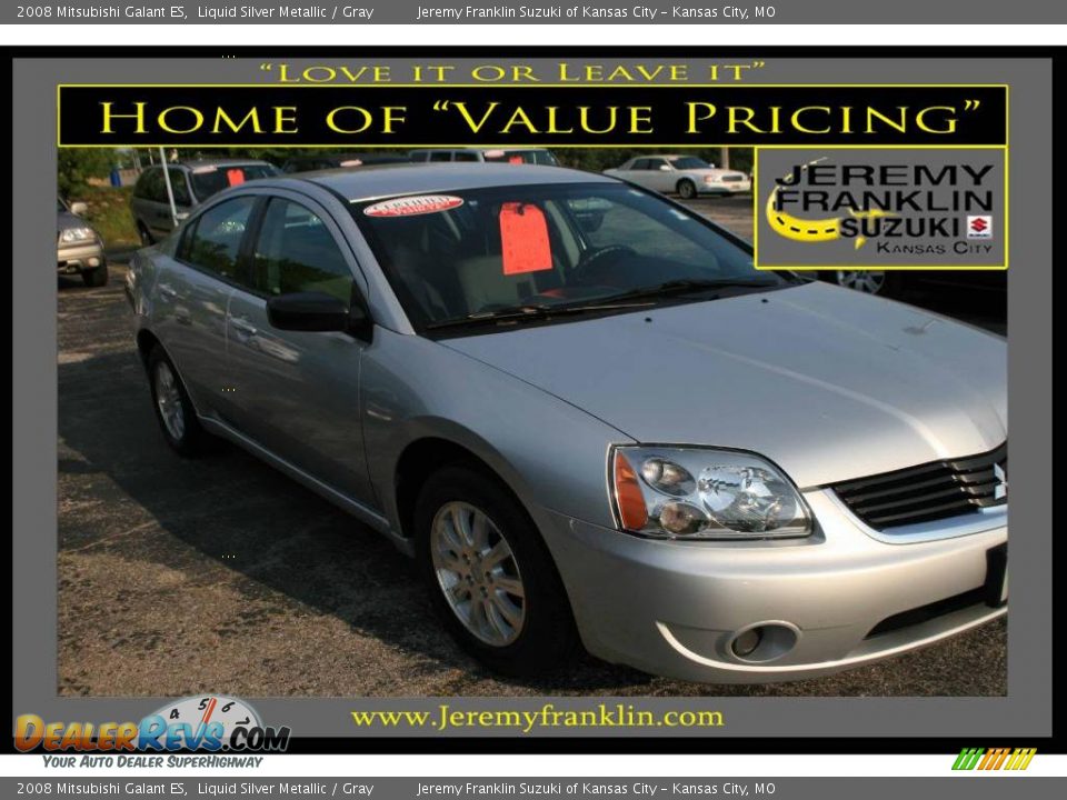 2008 Mitsubishi Galant ES Liquid Silver Metallic / Gray Photo #1