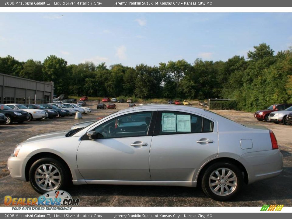 2008 Mitsubishi Galant ES Liquid Silver Metallic / Gray Photo #4