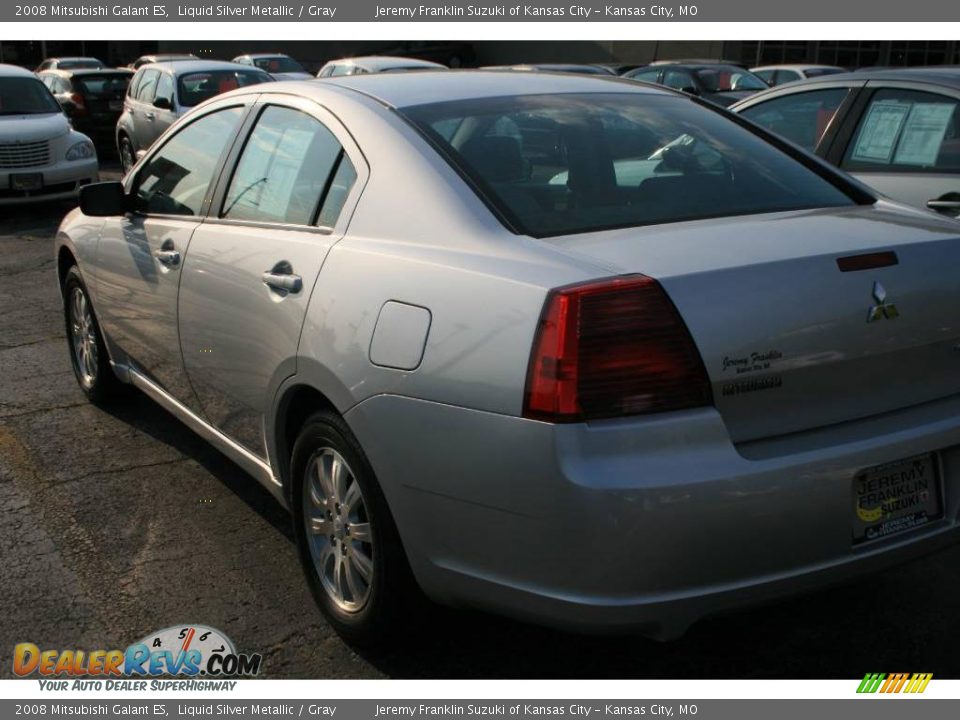 2008 Mitsubishi Galant ES Liquid Silver Metallic / Gray Photo #5
