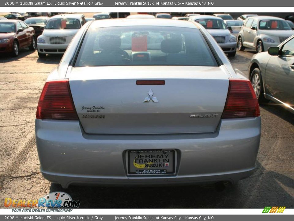 2008 Mitsubishi Galant ES Liquid Silver Metallic / Gray Photo #6
