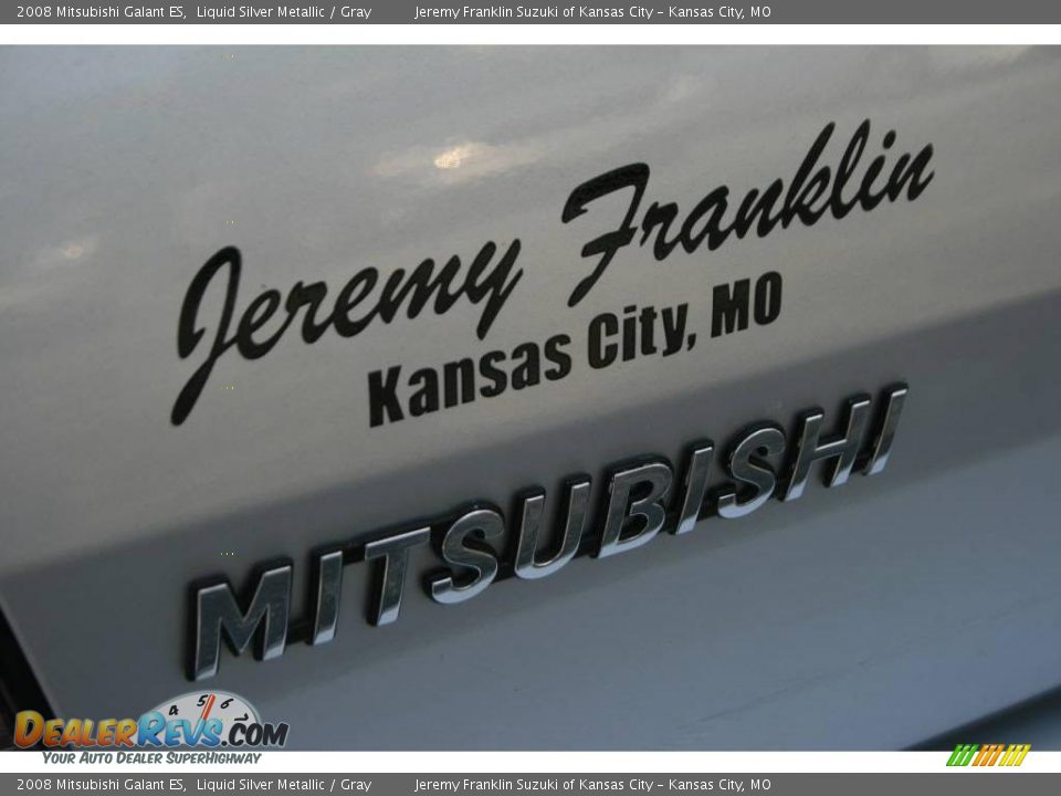2008 Mitsubishi Galant ES Liquid Silver Metallic / Gray Photo #7