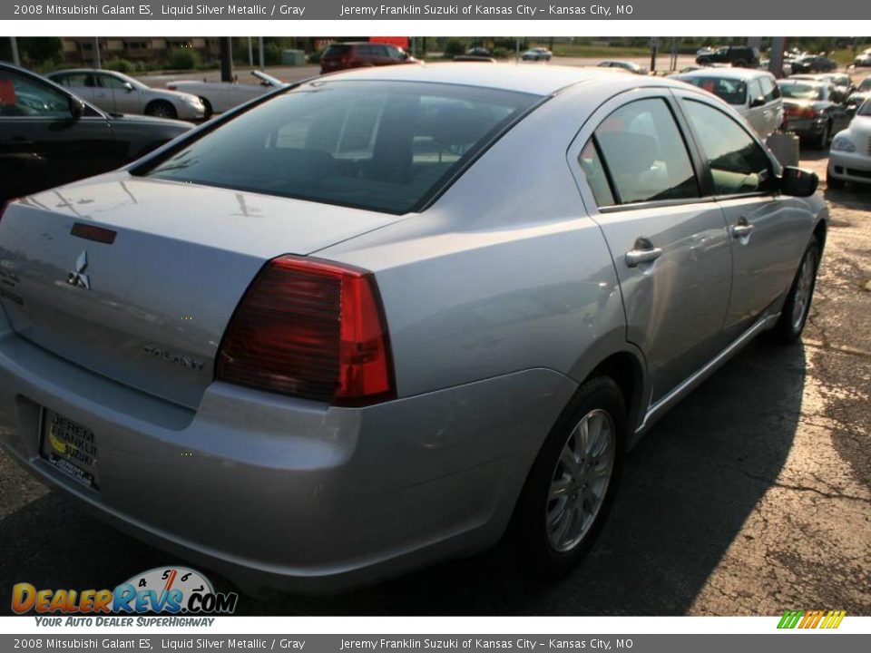 2008 Mitsubishi Galant ES Liquid Silver Metallic / Gray Photo #9