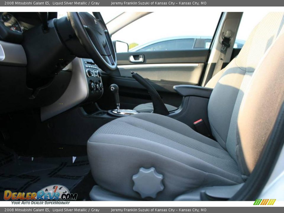2008 Mitsubishi Galant ES Liquid Silver Metallic / Gray Photo #16