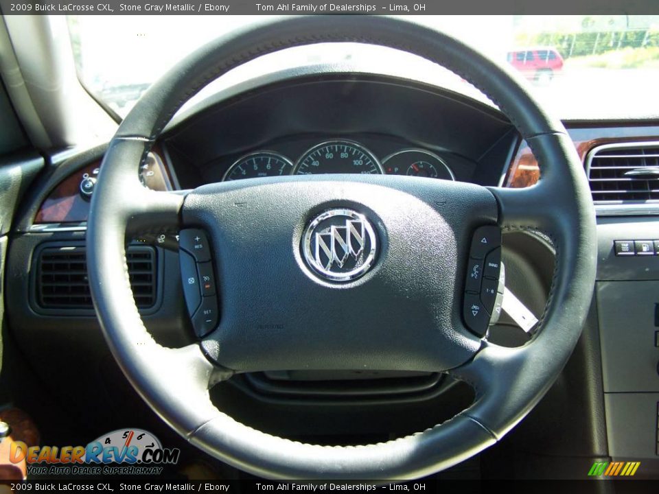2009 Buick LaCrosse CXL Stone Gray Metallic / Ebony Photo #17