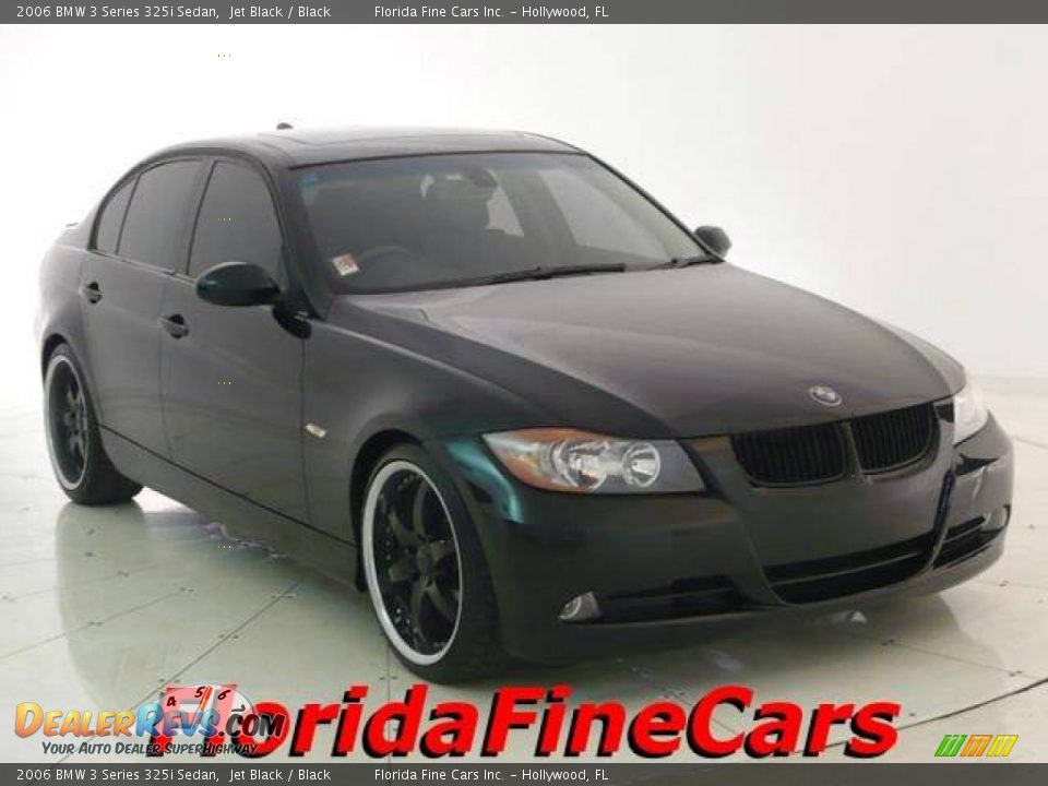 2006 BMW 3 Series 325i Sedan Jet Black / Black Photo #1