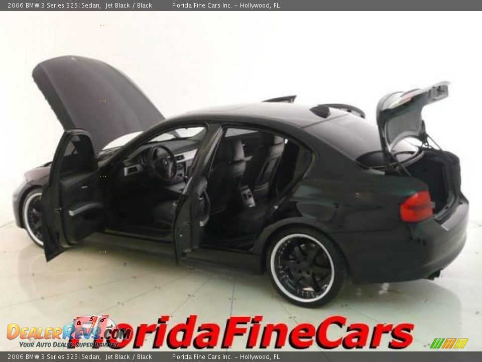 2006 BMW 3 Series 325i Sedan Jet Black / Black Photo #7
