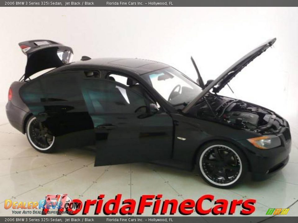 2006 BMW 3 Series 325i Sedan Jet Black / Black Photo #8