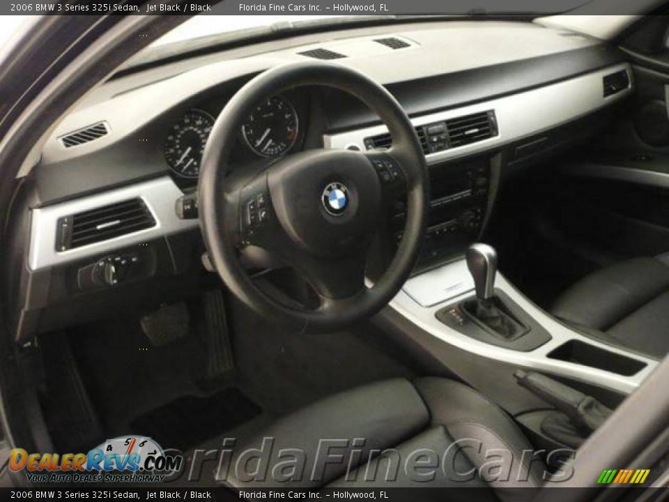 2006 BMW 3 Series 325i Sedan Jet Black / Black Photo #13