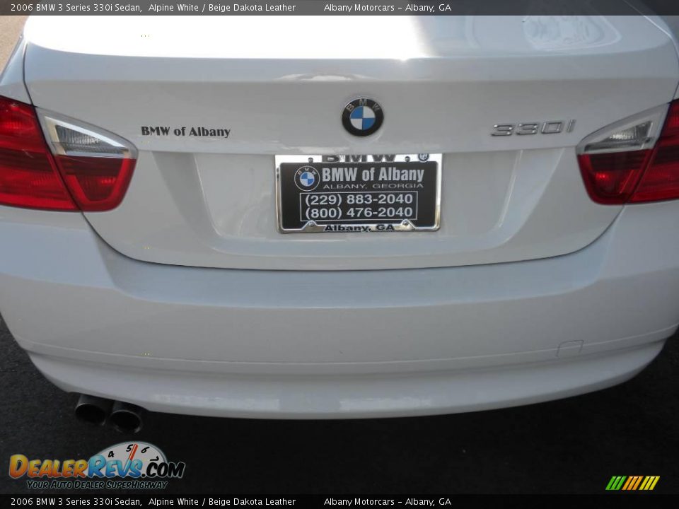 2006 BMW 3 Series 330i Sedan Alpine White / Beige Dakota Leather Photo #4