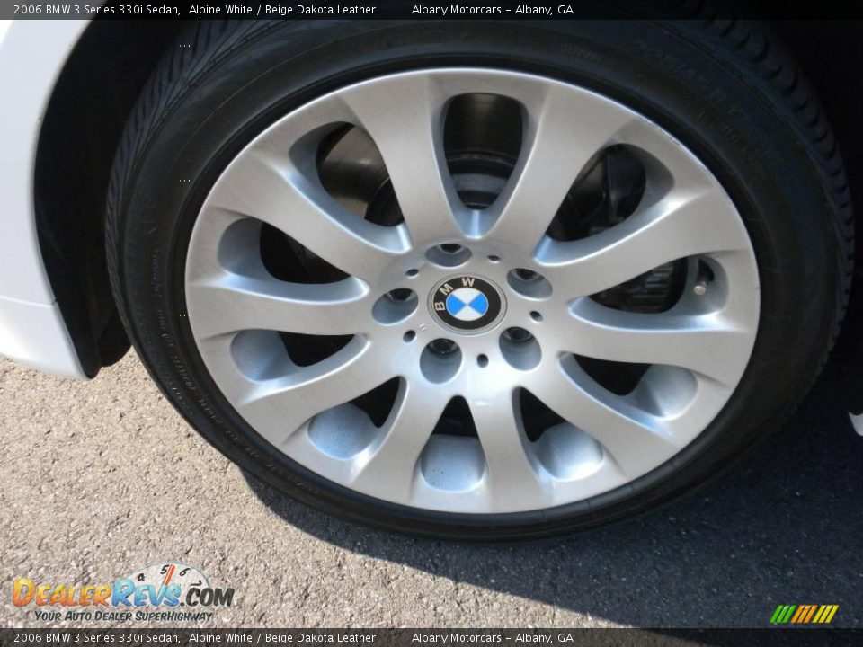 2006 BMW 3 Series 330i Sedan Alpine White / Beige Dakota Leather Photo #5