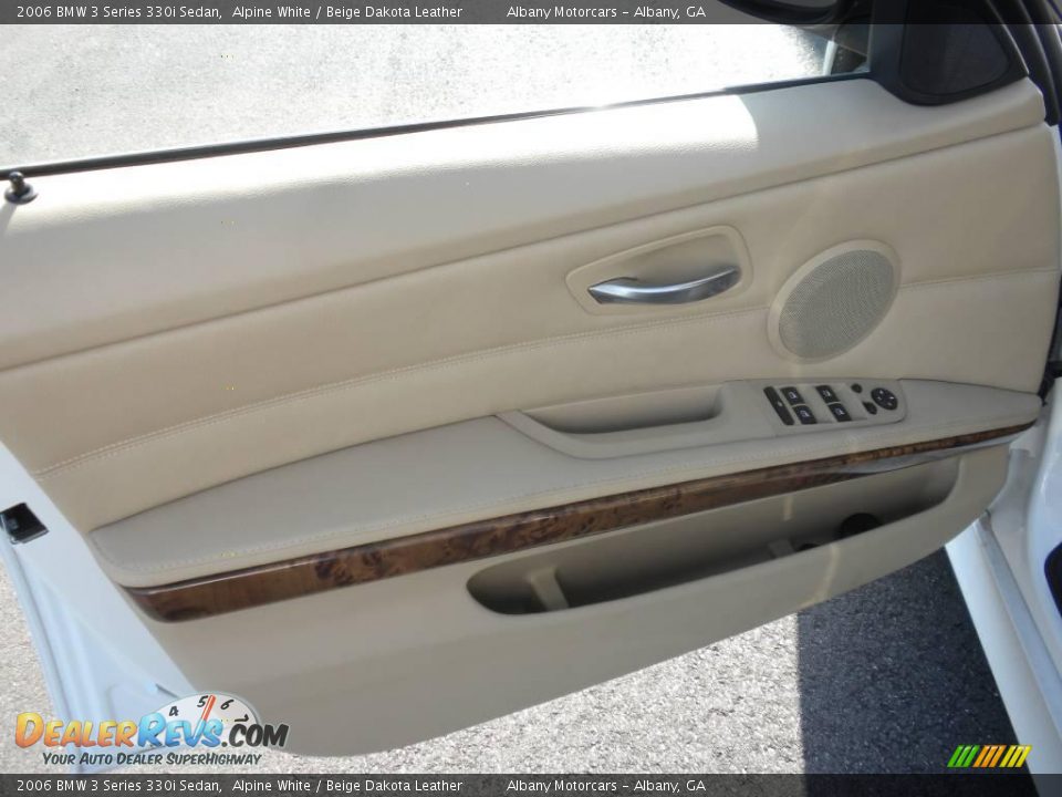 2006 BMW 3 Series 330i Sedan Alpine White / Beige Dakota Leather Photo #7