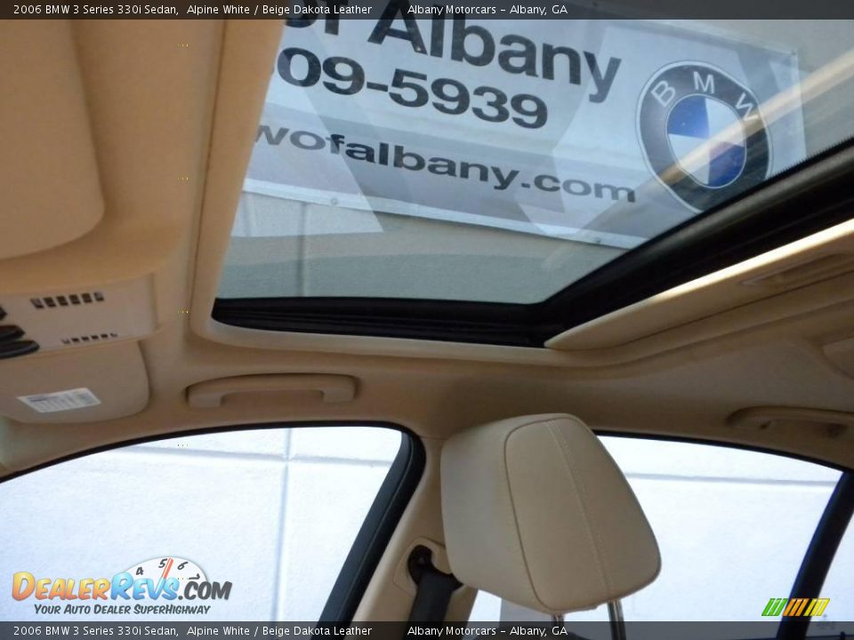 2006 BMW 3 Series 330i Sedan Alpine White / Beige Dakota Leather Photo #8