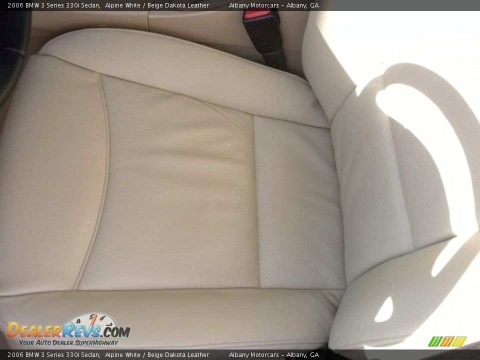 2006 BMW 3 Series 330i Sedan Alpine White / Beige Dakota Leather Photo #9