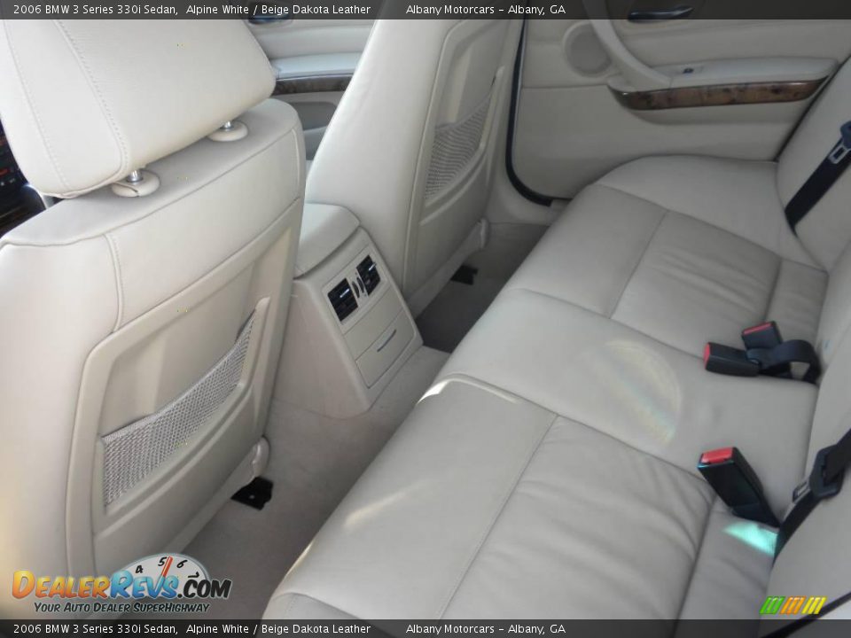 2006 BMW 3 Series 330i Sedan Alpine White / Beige Dakota Leather Photo #12