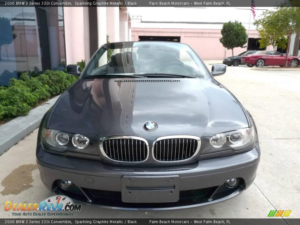 2006 BMW 3 Series 330i Convertible Sparkling Graphite Metallic / Black Photo #2