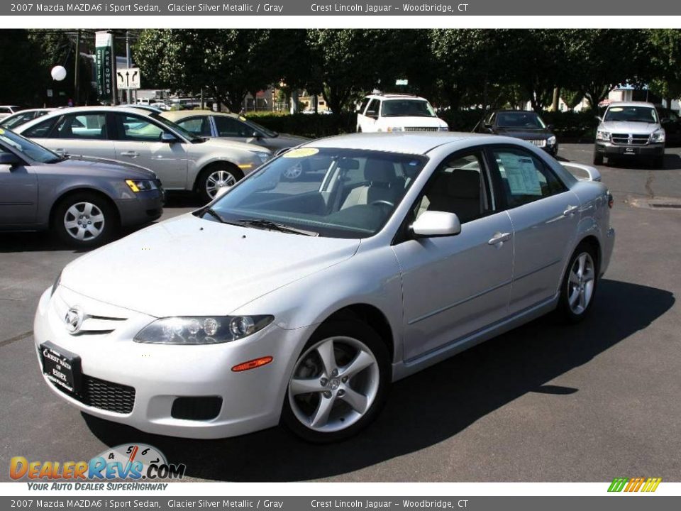 2007 Mazda MAZDA6 i Sport Sedan Glacier Silver Metallic / Gray Photo #3
