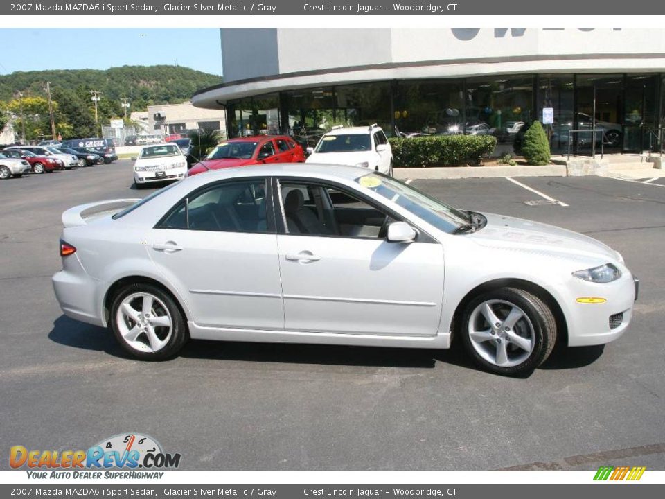 2007 Mazda MAZDA6 i Sport Sedan Glacier Silver Metallic / Gray Photo #4