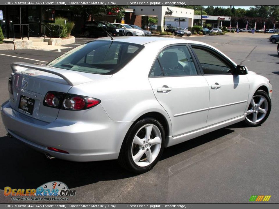 2007 Mazda MAZDA6 i Sport Sedan Glacier Silver Metallic / Gray Photo #5