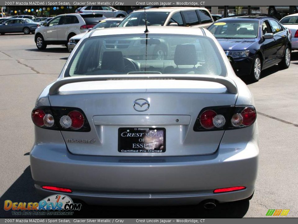 2007 Mazda MAZDA6 i Sport Sedan Glacier Silver Metallic / Gray Photo #6