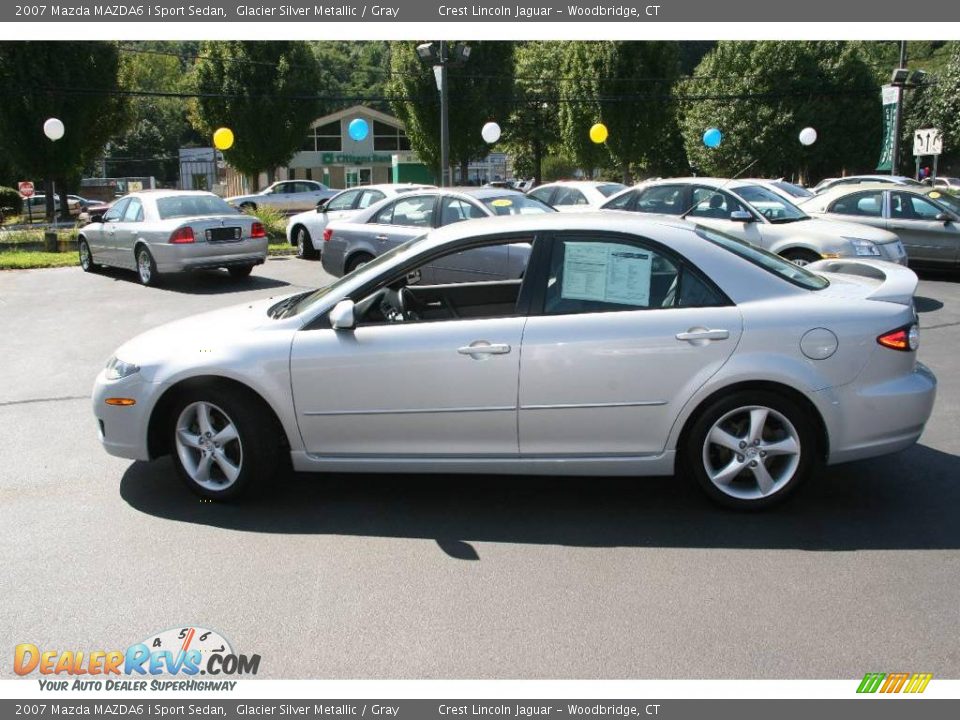 2007 Mazda MAZDA6 i Sport Sedan Glacier Silver Metallic / Gray Photo #8
