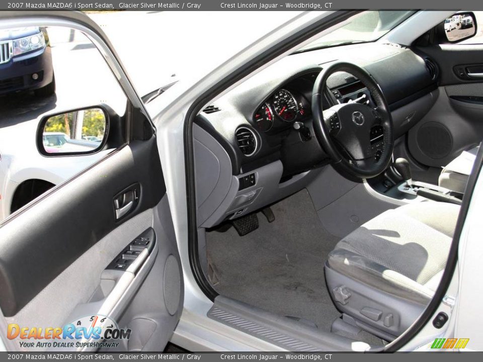 2007 Mazda MAZDA6 i Sport Sedan Glacier Silver Metallic / Gray Photo #9