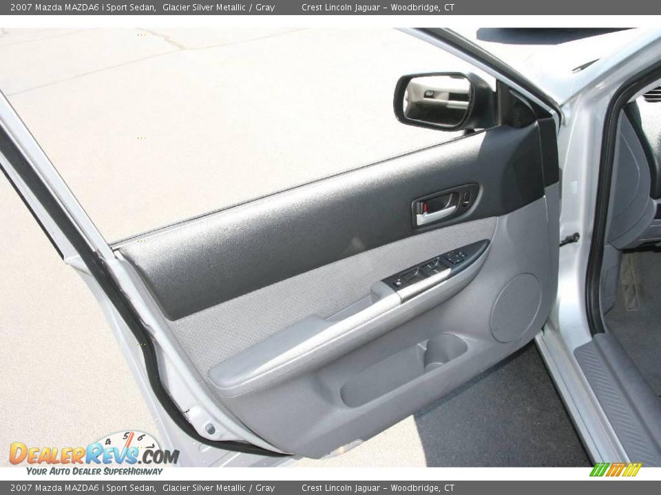 2007 Mazda MAZDA6 i Sport Sedan Glacier Silver Metallic / Gray Photo #10
