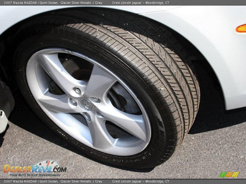 2007 Mazda MAZDA6 i Sport Sedan Glacier Silver Metallic / Gray Photo #12