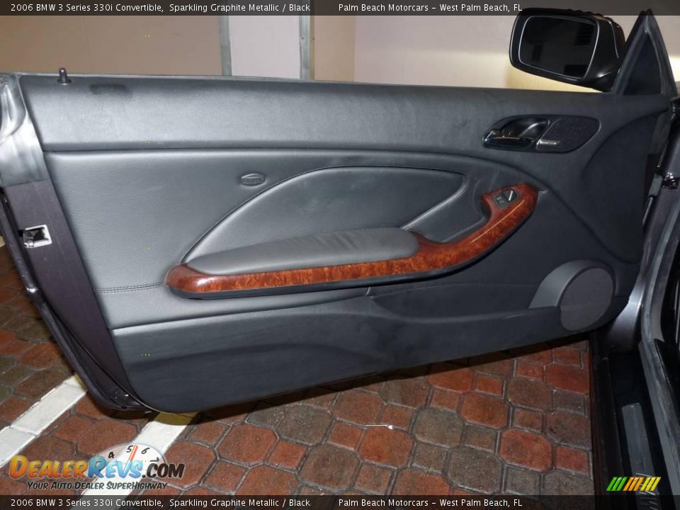 2006 BMW 3 Series 330i Convertible Sparkling Graphite Metallic / Black Photo #17