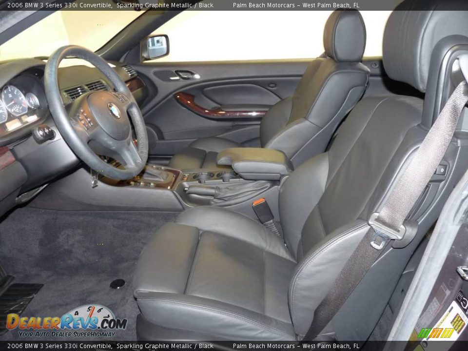 2006 BMW 3 Series 330i Convertible Sparkling Graphite Metallic / Black Photo #18