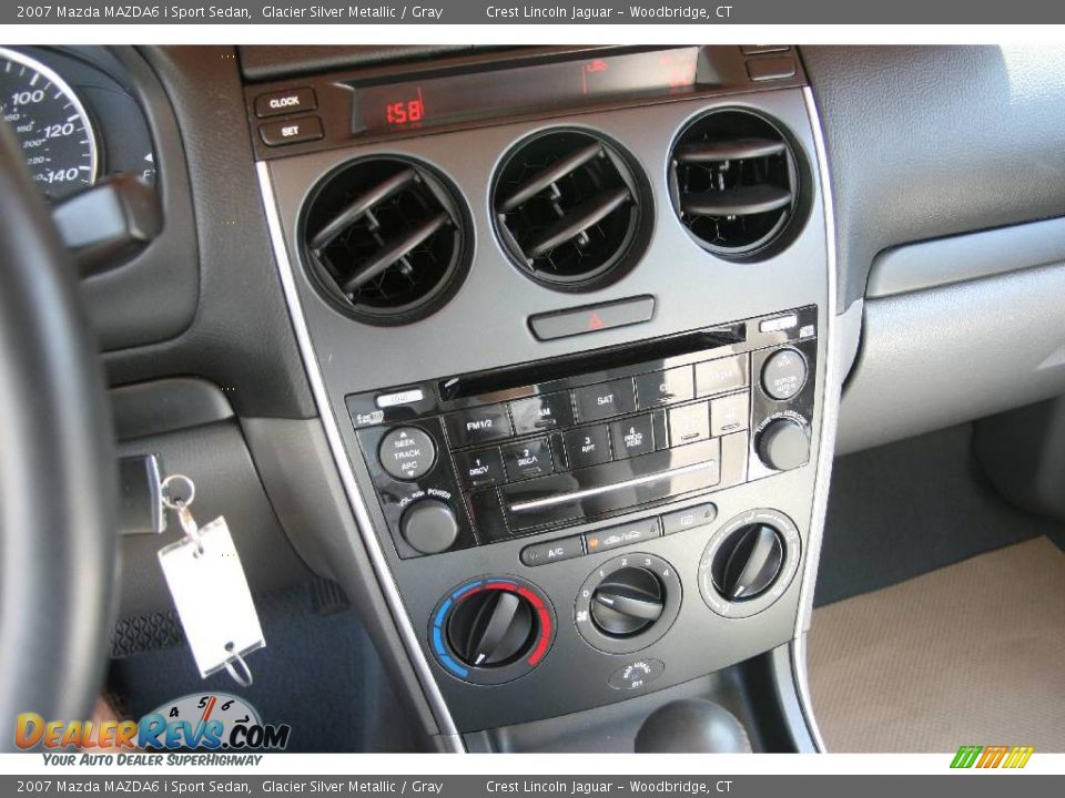 2007 Mazda MAZDA6 i Sport Sedan Glacier Silver Metallic / Gray Photo #15