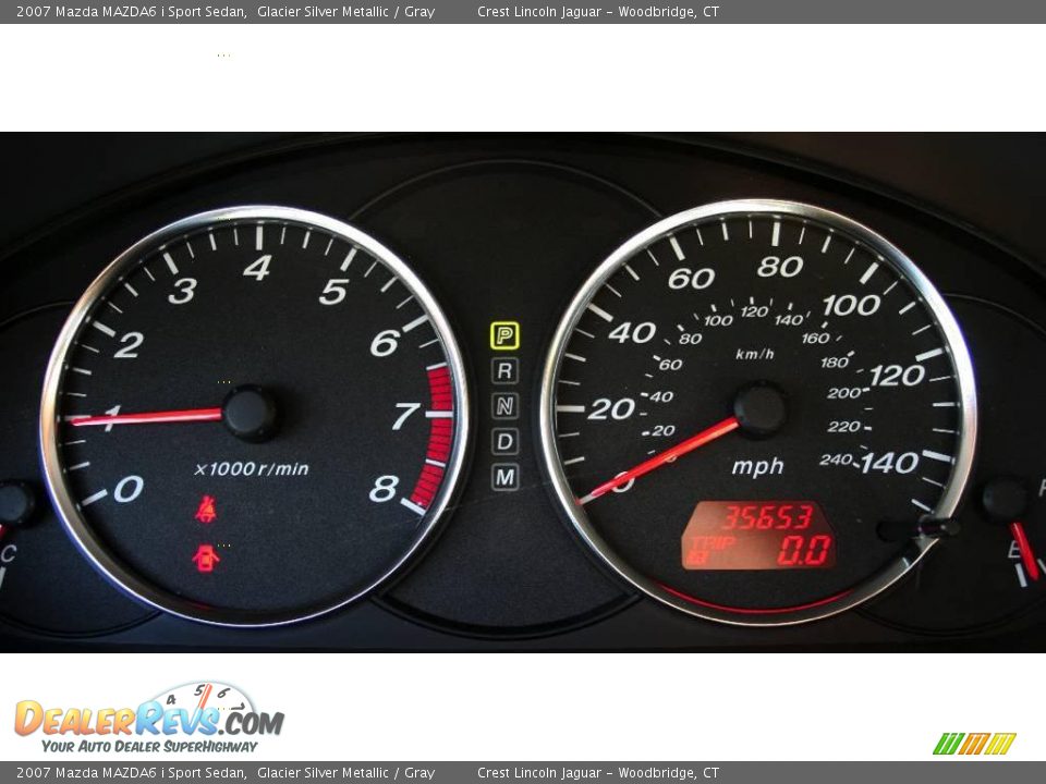 2007 Mazda MAZDA6 i Sport Sedan Glacier Silver Metallic / Gray Photo #16