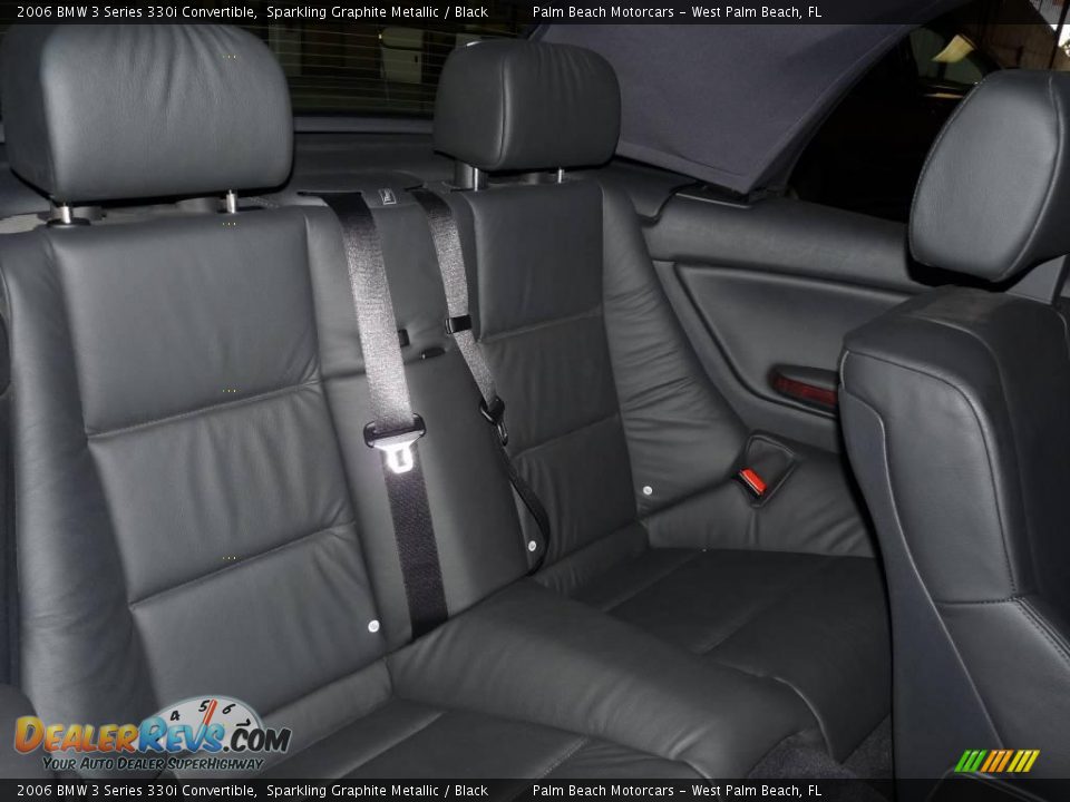 2006 BMW 3 Series 330i Convertible Sparkling Graphite Metallic / Black Photo #21