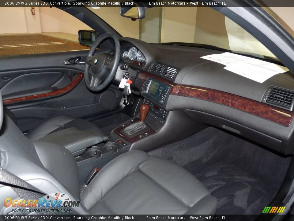 2006 BMW 3 Series 330i Convertible Sparkling Graphite Metallic / Black Photo #23