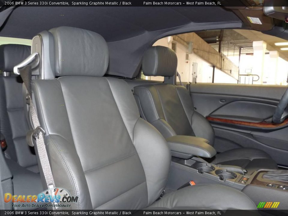 2006 BMW 3 Series 330i Convertible Sparkling Graphite Metallic / Black Photo #25